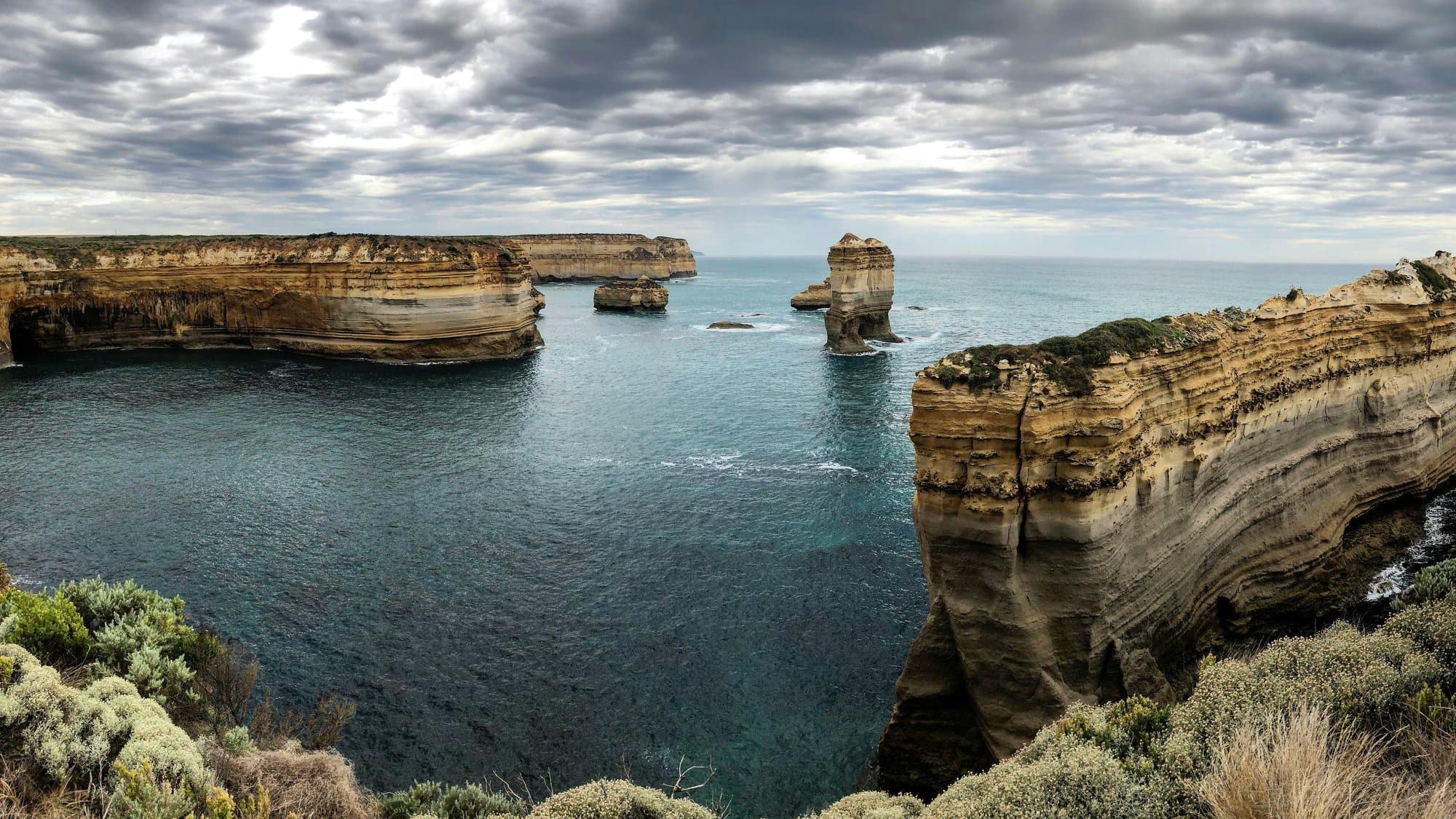 Twelve Apostles dramatic coastal vista